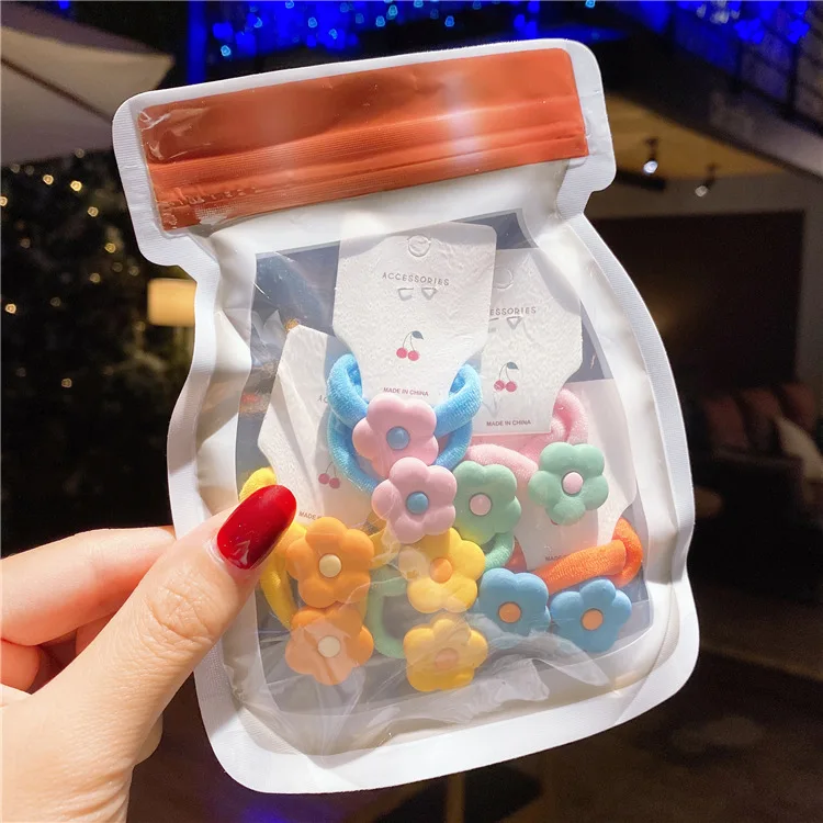 

Резинки для волос Эластичные с цветами, 1 комплект