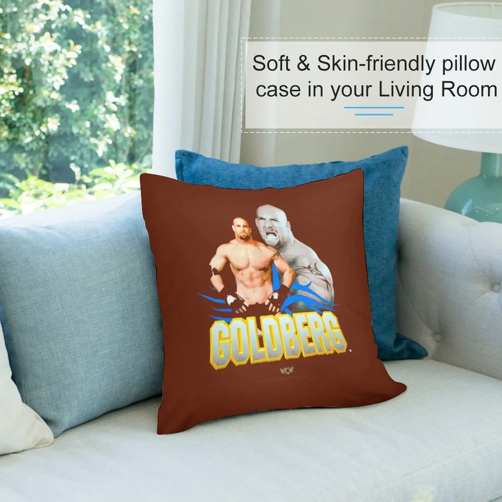 Классическая декоративная подушка Goldberg World Championship Wrestling 1998 года рождественская