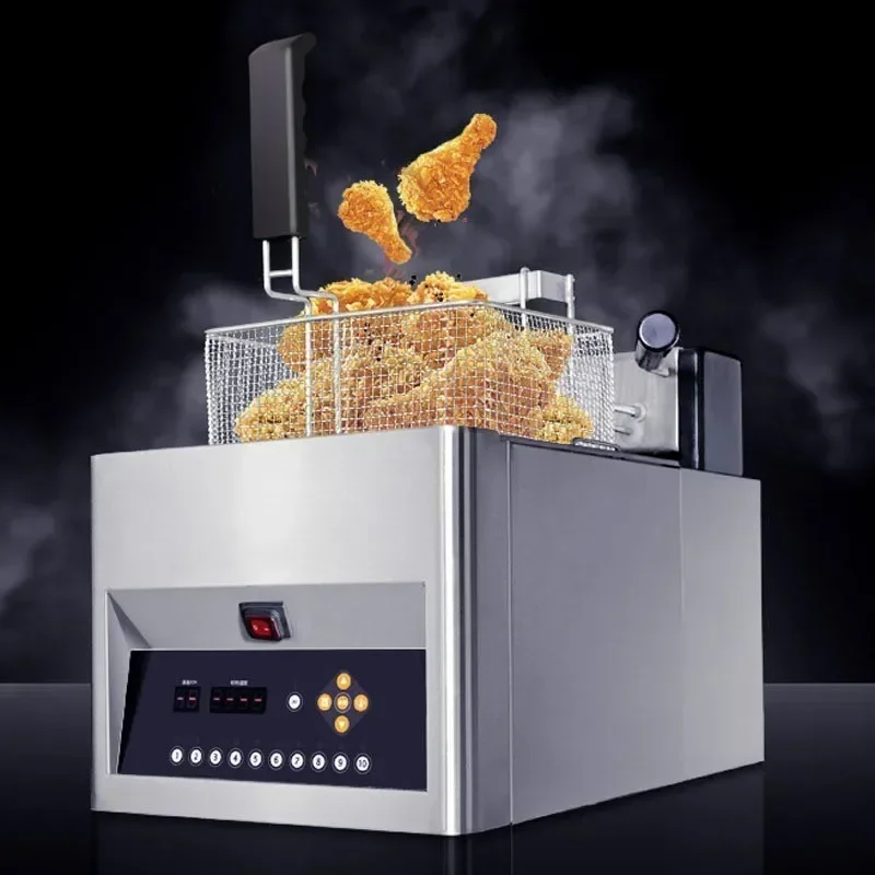 Автоматическая подъемная электрическая фритюрница большой емкости картофель