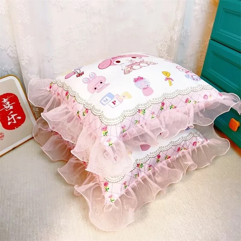 Симпатичная кружевная Подушка My Melody в японском стиле с принтом