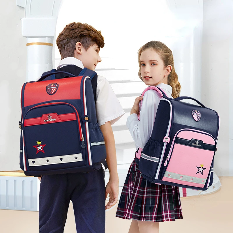 

Kids backpack Primary children School Bags For Boys girls orthopedic Backpack Waterproof Schoolbag big Book Bag mochila infantil