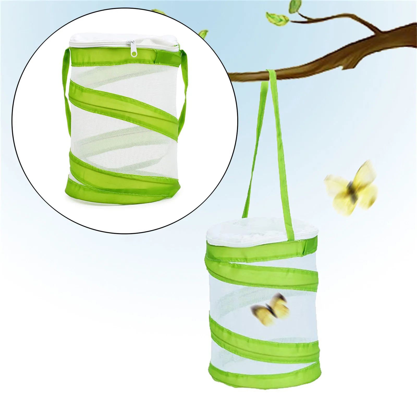 

Unisex Kinder Outdoor Adventure Cage Fully Wrapped Edge Butterfly Catching Cage Foldable Portable Butterfly Cage Mesh Cage