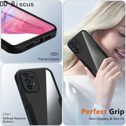 Чехол для Samsung Galaxy A13 A53 5G A23 A33 A73 A51 A32 A72 A71 A12 A22 A03 Core, противоударный чехол со встроенным защитным экраном