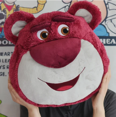 

40cm Disney Lotso Plush Pillow Cute Girl Heart Strawberry Bear Cushion Plush Toy Doll Cushion with Fragrance