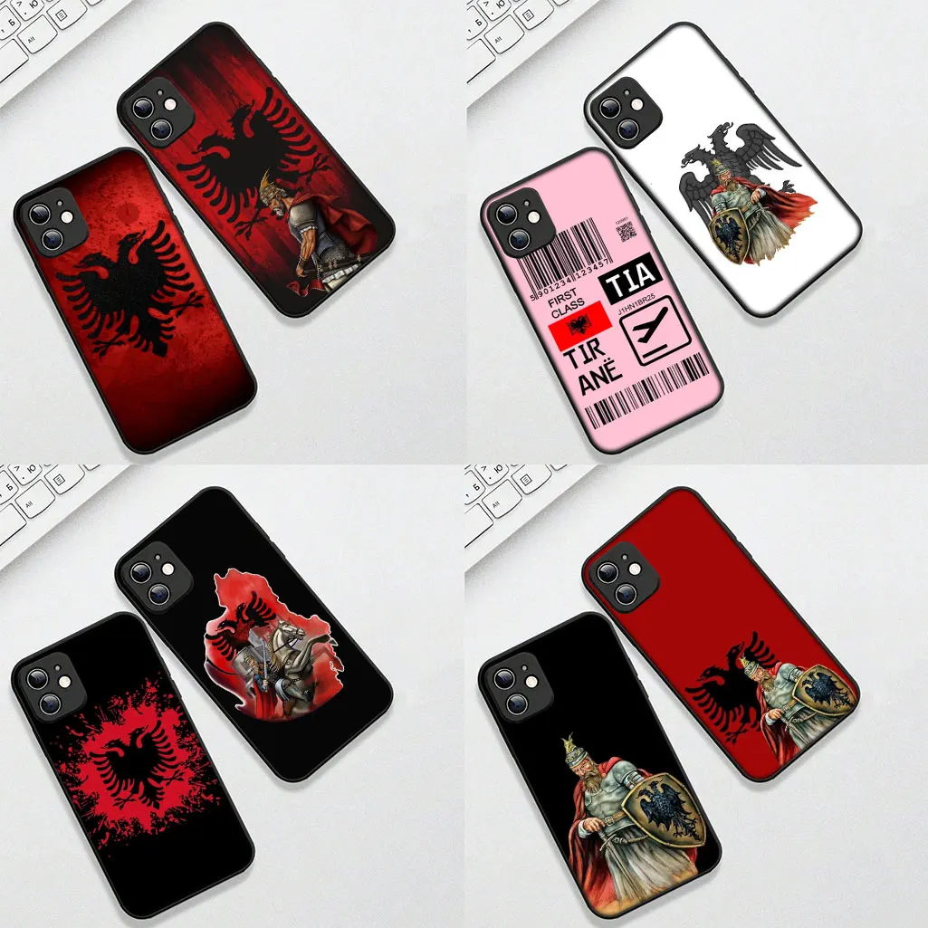 Фото Чехол с флагом Албании и альбомов для Samsung Galaxy A07 A17 j7 J5 J6 J2 Prime J8 A02 A03 A23 A70 A71 A72 A73 M06 M16 M56 №5