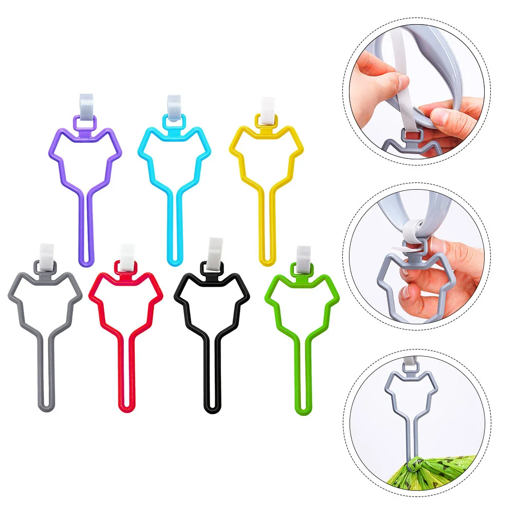

7pcs Hands Free Dog Poop Bag Holder Carrier Waste Bag Knot Waste Bag Dispenser