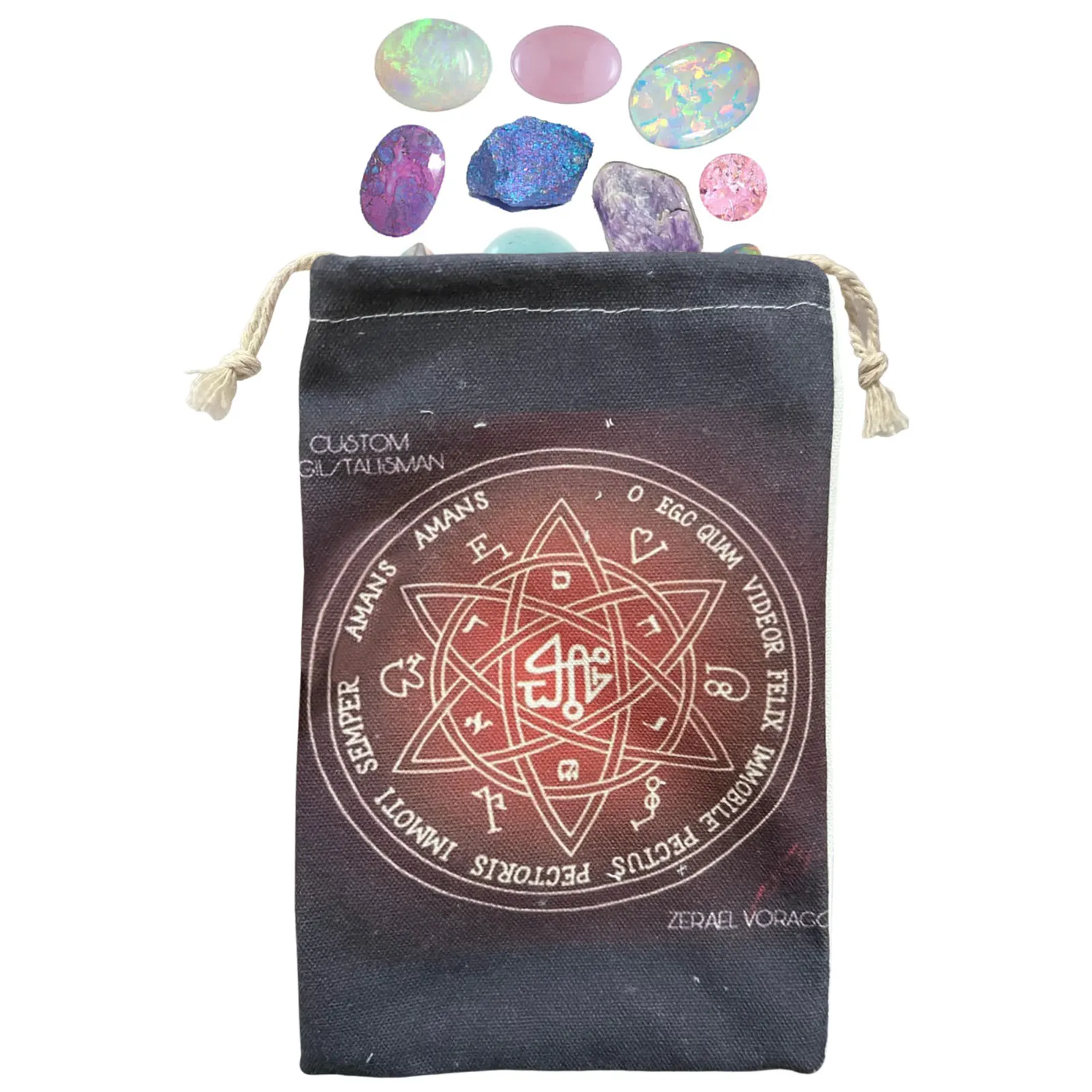 

Tarot Cards Fabric Bag Family Playing Card Game Witchcraft Supplies Multifunctional Sports Card Party Favor Storage Bag Runes
