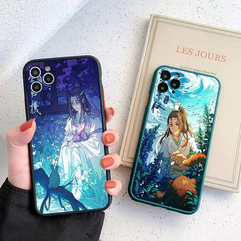 Полупрозрачный чехол для телефона iPhone 16 15 14 7 8 Plus 13 12 11 Pro Max X XR XS SE Mini Luxury MDZS матовая