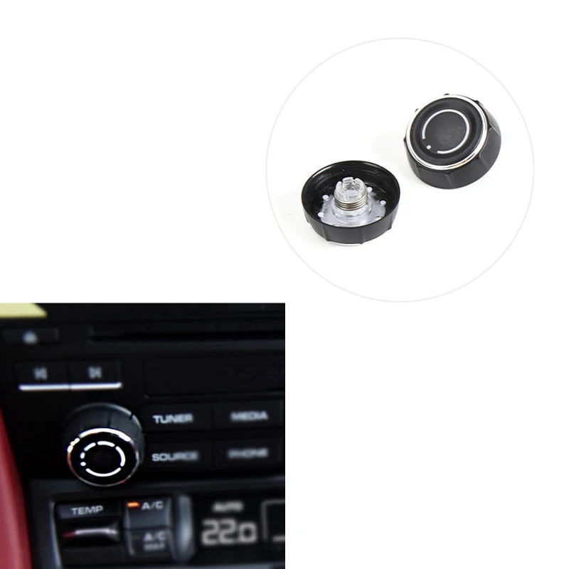 

Черная Автомобильная центральная консоль, Кнопка громкости звука, переключатель управления CD, кнопка ABS для Porsche Cayenne Panamera Macan Boxster 911 718