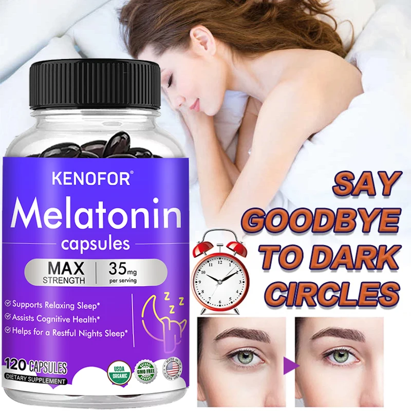

KENOFOR Melatonin Helps Relieve Insomnia, Improve Sleep Quality, Shorten Wake-up Time, and Regulate Sleep Rhythm