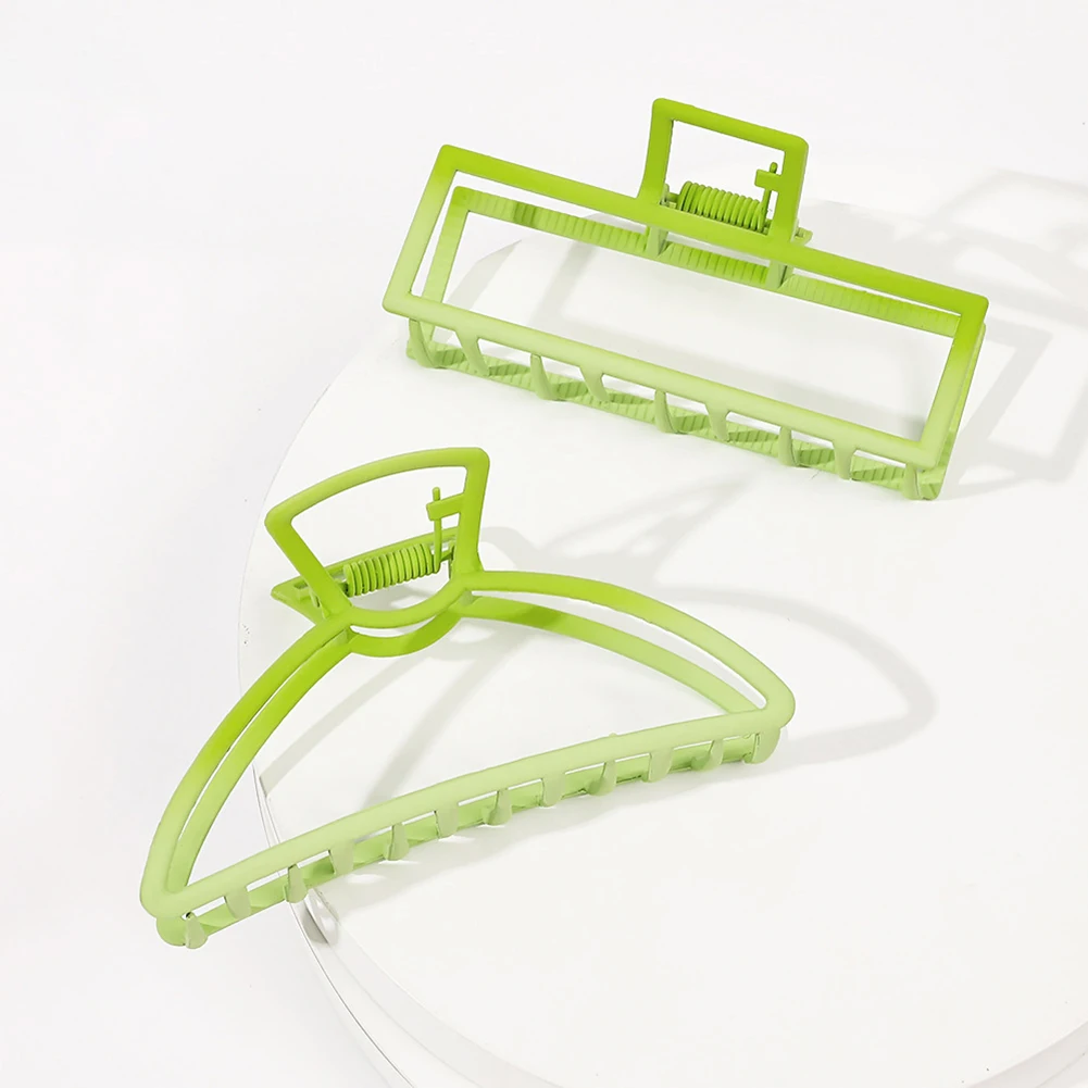 

Hair Clip Geometric Hair Crab Hair Claw Clip Gradient Green Hair Claw Hairpin Shark Clip Hair Accessories