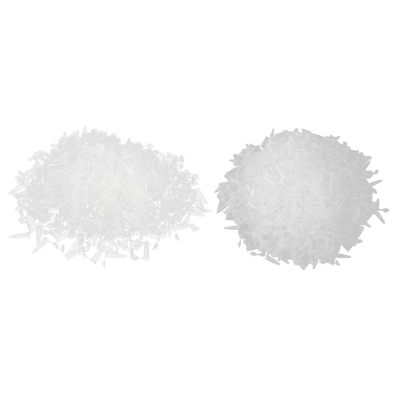 

500 шт. лабораторная прозрачная белая пластиковая центрифуга с принтом 1,5 мл и 1000 шт. 0,5 мл