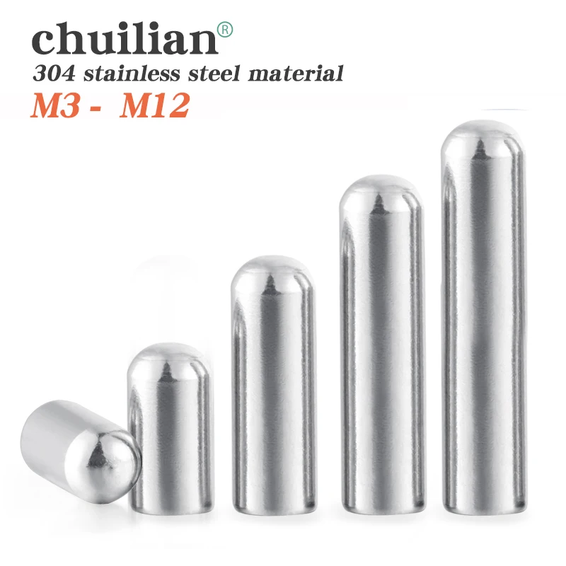 

2-25 PCS Cylindrical Pin M3 M4 M6 M8 M10 M12 Fastener Solid Dowle Pin 304 Stainless Steel GB119 Locating Pin