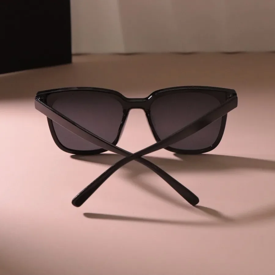 Солнцезащитные очки в классической большой квадратной оправе для мужчин и