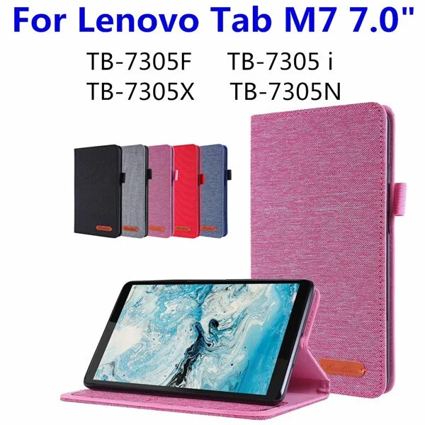 Protective Case For Lenovo Tab M7 7.0" TB-7305F TB-7305i TB-7305X TB-7305N Tablet Solid Stand Cover PU Leather