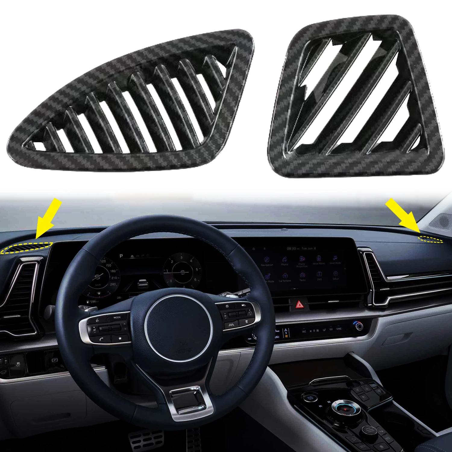 

2 шт., внутренние аксессуары для Volkswagen VW Golf 7/7, 5 MK7 MK7 2014-2019 GTI