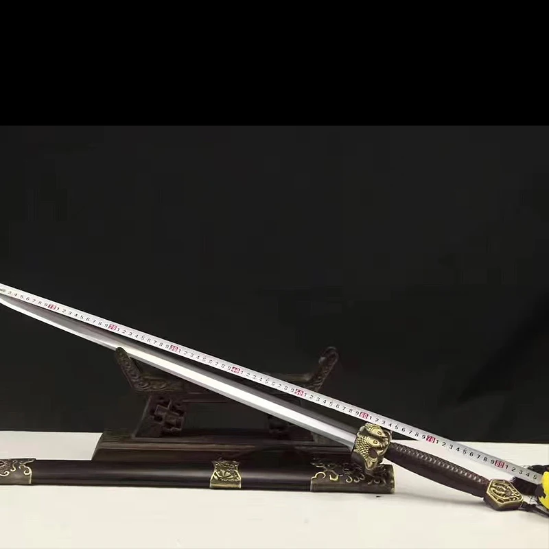 

Китайские мечи, сделанные вручную из складной стали (Дамасская сталь), устанавливаются как ножницы из эбенового дерева для косплея