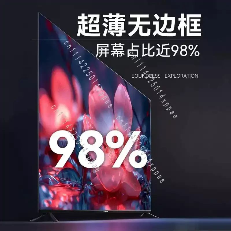 Фото 8K Ultra HD Android TV с пультом дистанционного управления, безрамочный смарт-телевизор 100, 110, 120 дюймов №2