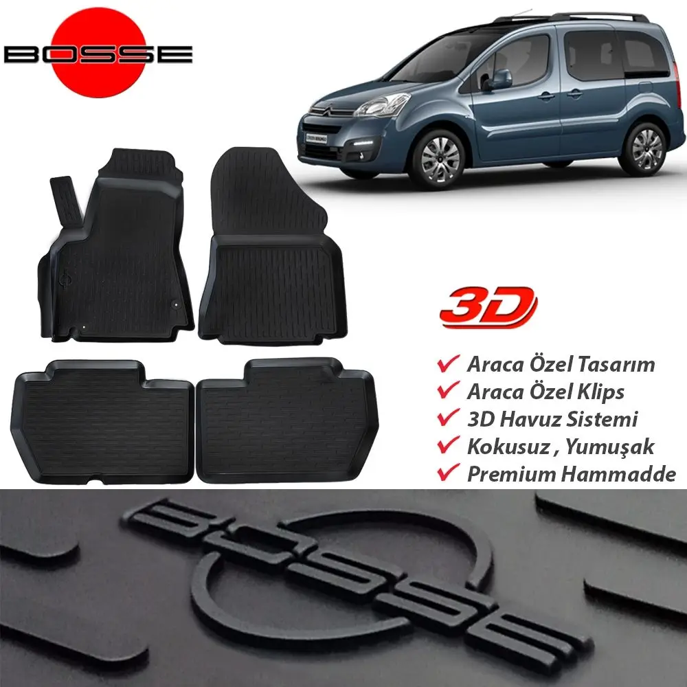 

Для Citroen Berlingo коврик 3D для бассейна 2008 2019 Универсальный Автомобильный напольный коврик нескользящий автомобильный коврик для ног Стайлинг ...