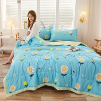 140x 200cm new summer air conditioning quilt quilts cover polyester printed adult cartoon washable bed home use fg1419