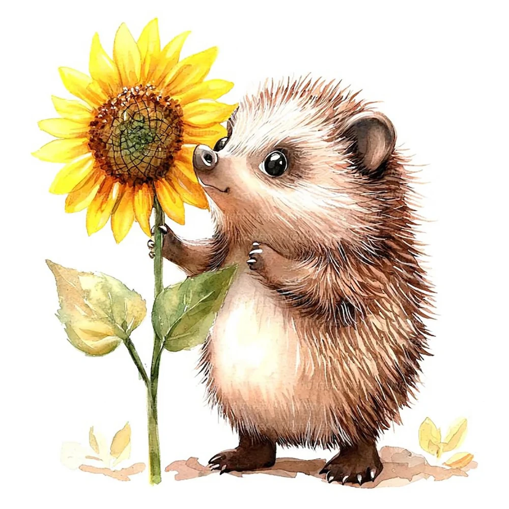 

Наклейка для стен «Ежик Подсолнух»