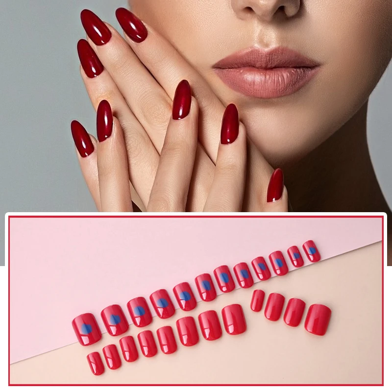 

Горячая Распродажа 2021 накладные ногти красочные искусственные полное покрытие накладные ногти для невесты свадебные для женщин девушек мо...