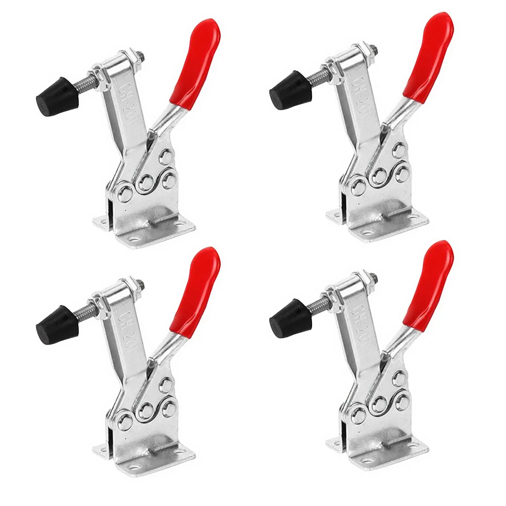 4PCS Toggle Clamp Portable Practical 201B Antislip Horizontal Toggle Clamp Down Clamps for Shop