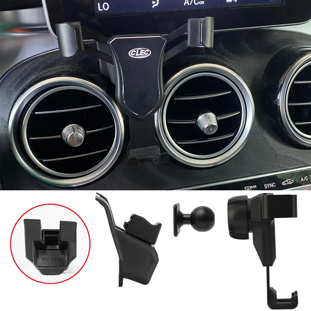 Автомобильный держатель для телефона Mercedes-Benz C GLC Class W205 X253 C200 C250 C220d GLC300 крепление