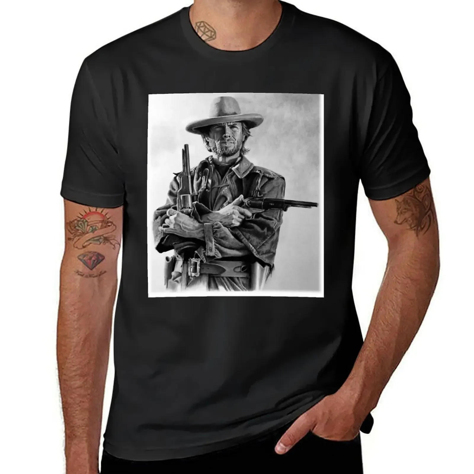 Clint Eastwood Josey футболка для рисования быстросохнущие мужские хлопковые футболки