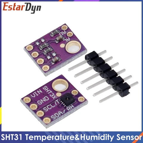 SHT31, модуль датчика температуры и влажности, микроконтроллер IIC I2C, наружная погода, 3 в, 5 В, совместимый с Arduino