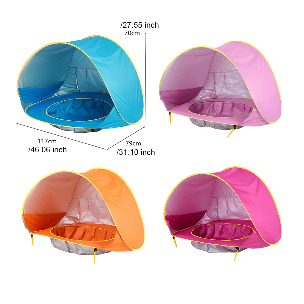 Детская складная палатка из полиэстера навес от солнца фототент для плавания