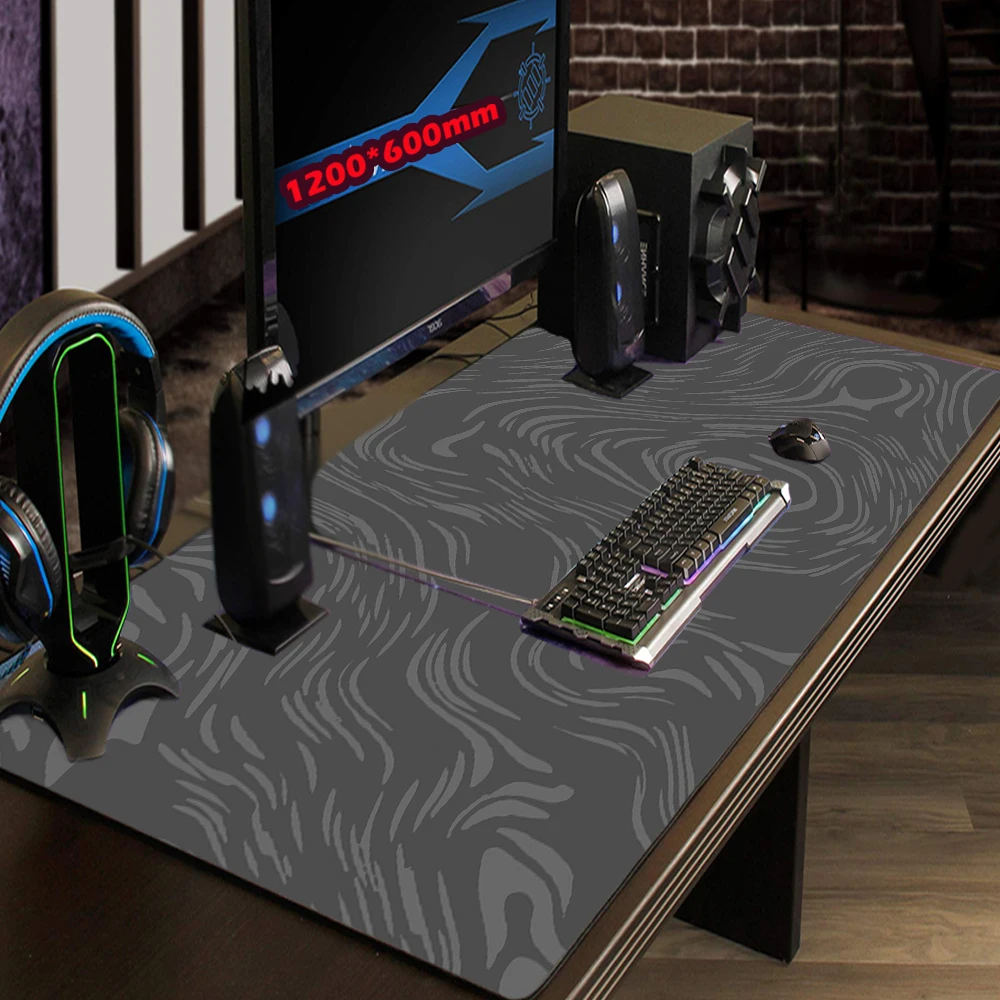 Серый коврик для мыши эстетический Настольный жидкий игровые аксессуары