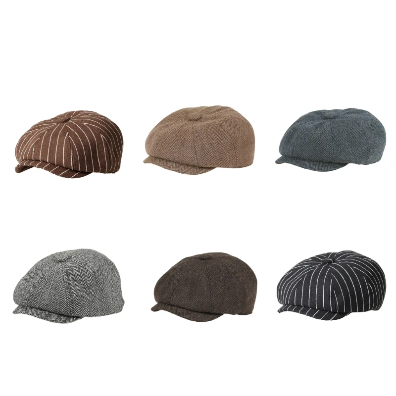 

Baby Duckbill Cap for Boys Girls Fashionable Children Octagonal Paperboys Hat Lightweight for Boys Girls D7WF