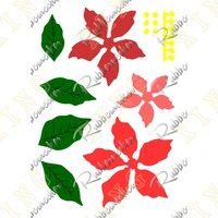 metal cutting dies scrapbook diary decoration stencil embossing template diy greeting card handmade new buildable poinsettia