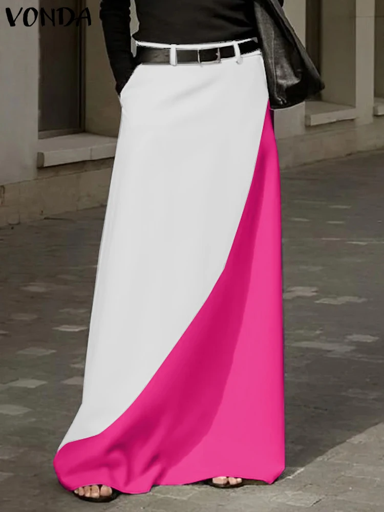 

Женская длинная юбка составного кроя, с высокой талией