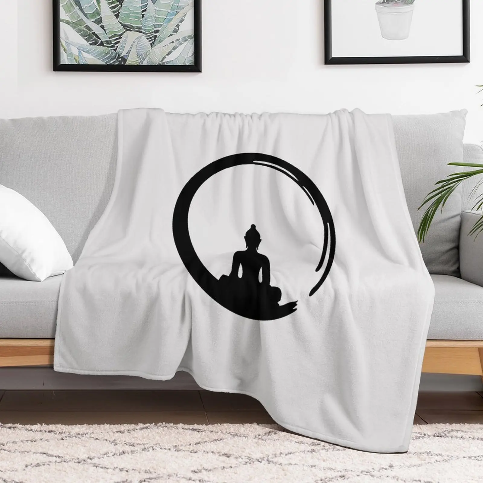 Enso Zen Круг Просвещения Медитация Будда Буддизм Япония Плед Спальный мешок Одеяла