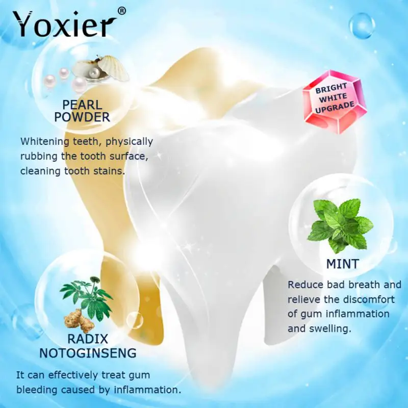

Yoxier Teeth Whitening Powder Toothpaste Bright Tooth Cleaning Oral Hygiene Remove Plaque Stained tooth powder TSLM1