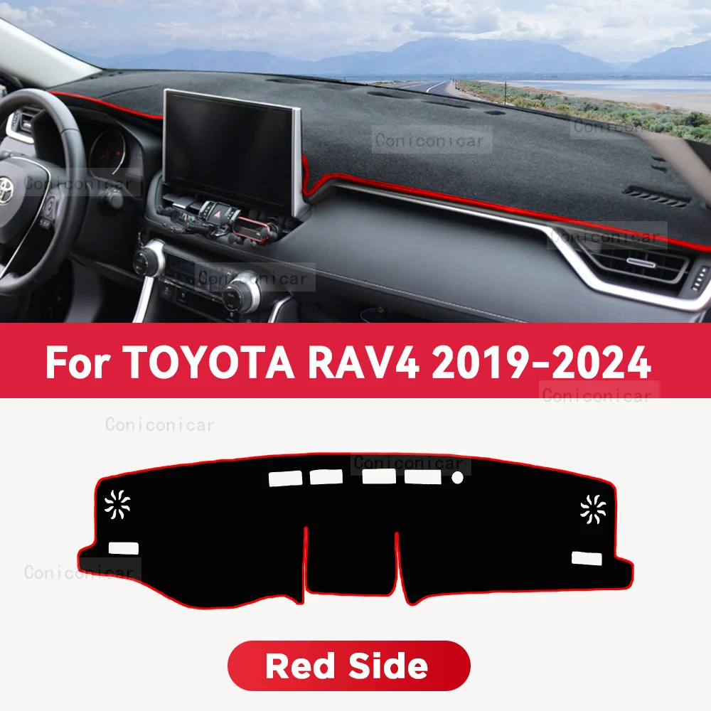 

Чехол на приборную панель, защитный коврик для TOYOTA RAV4 2019-2024, автомобильные аксессуары, солнцезащитный коврик для приборной панели, анти-УФ-ковер, коврик для приборной панели