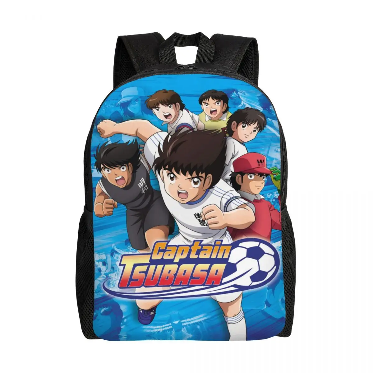 Japan Football Manga Captain Tsubasa Travel Backpack Women Men School Computer Bookbag College Student Daypack Bags