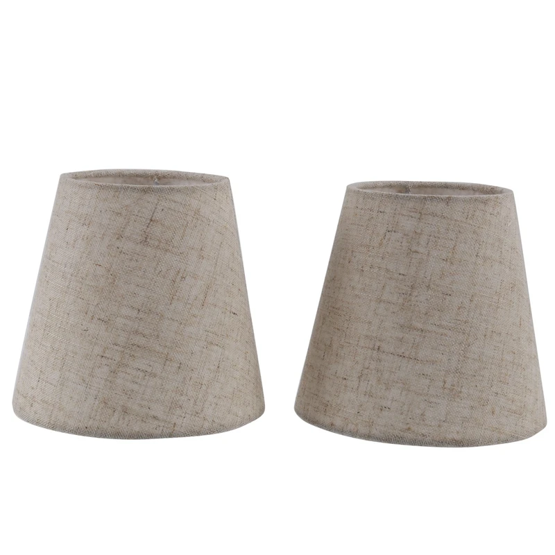 

2Pcs Small Lamp Shade Cloth Lamp Cover Chandelier Lamp Dust Cover Fabric Lamp Accessory For Table Lamp And Floor Light