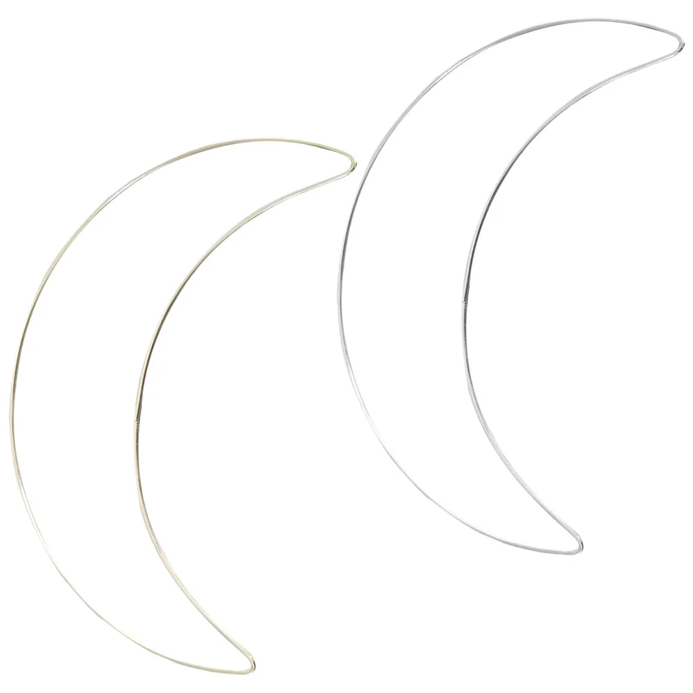 

Metal Ring Moon Dream Catcher Wreath Hoop Macrame Rings Hoops Floral Frame Wire Dreamcatcher Circle Making Gold Star Decor Craft