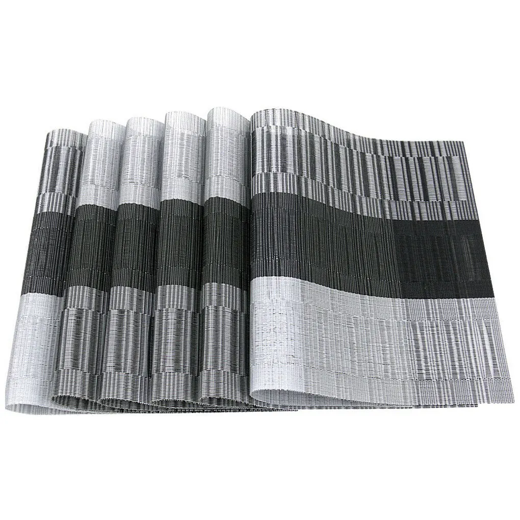 

6 шт. коврик для стола, домашний обеденный стол для ресторана, нескользящий коврик с теплоизоляцией, подставка под столовую, Золотая подставка