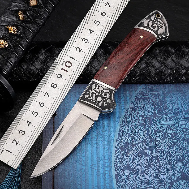 

Knife Butterfly Knife Portable a Folding Knife Steel Knife Short Knife Saber Mini Outdoor Folding Knife Fruit Knife