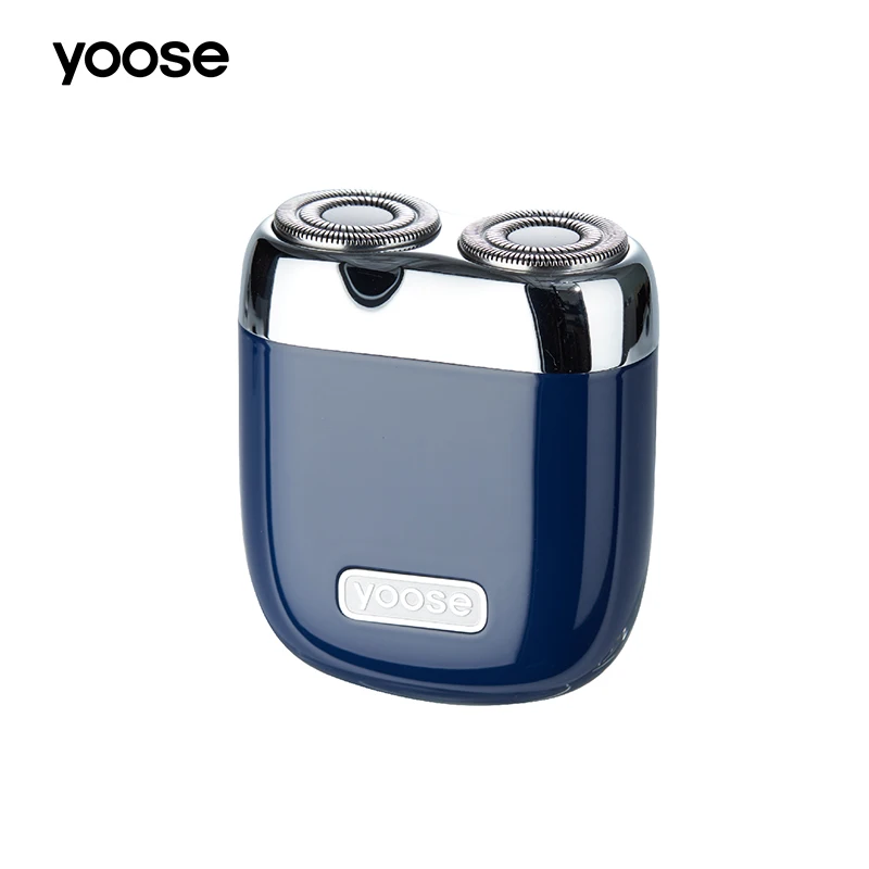 Yoose Mini Rechargeable Waterproof Electric Shaver Wet & Dry for Men Electric Shaving Razors with Travel Case,Blue