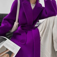 casacos de inverno feminino 2022 coat women wool blend high street long abrigo de mujer invierno high street casaco feminino