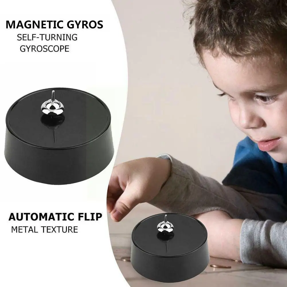 

1pcs Magnetic Gyroscope Toy Intelligent Forever Moving Desktop Spinner Toy Motion Gyro Stress Relief Classic Perpetual Z7z7