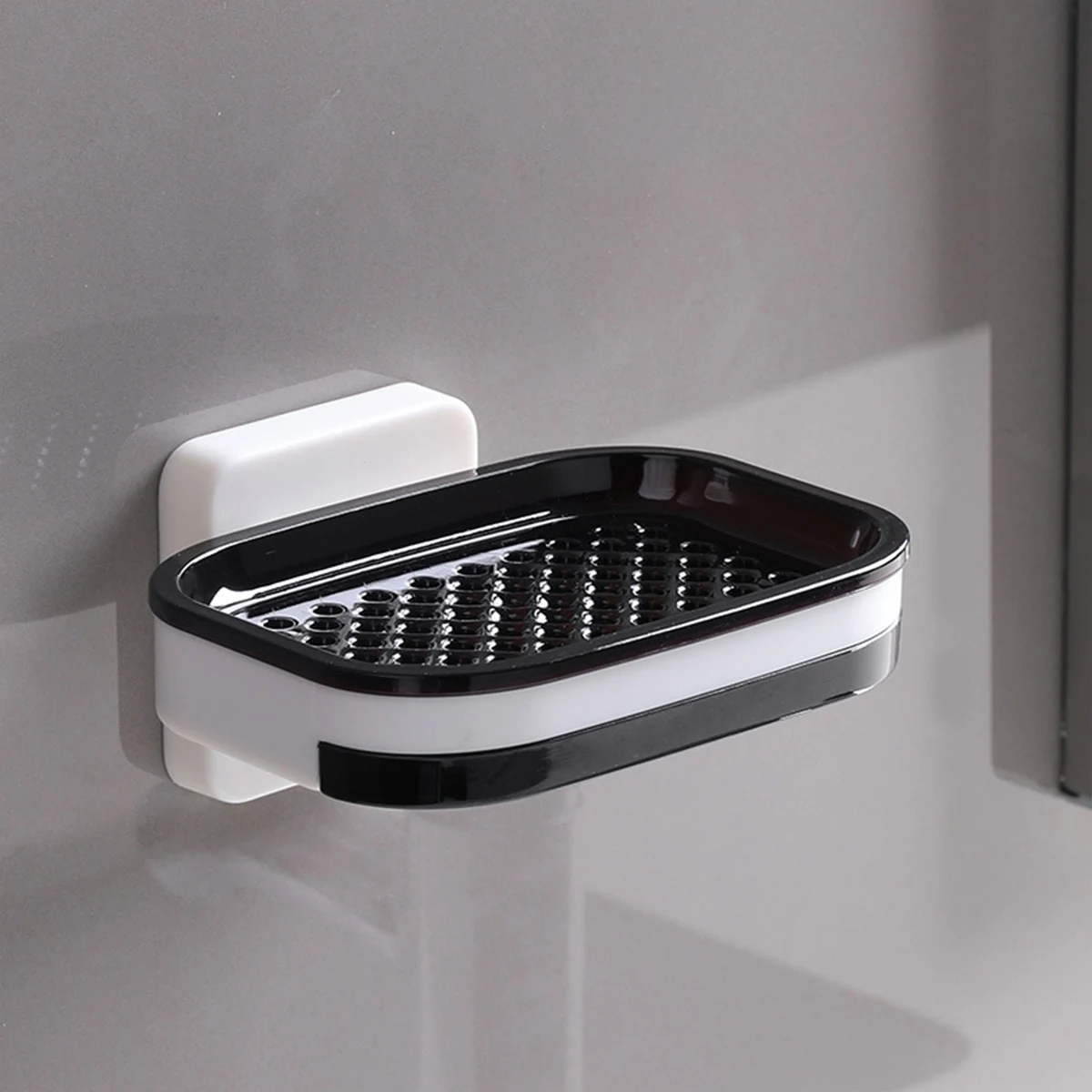 Настенная двухслойная мыльница держатель для слива ящика без перфоратора ящик