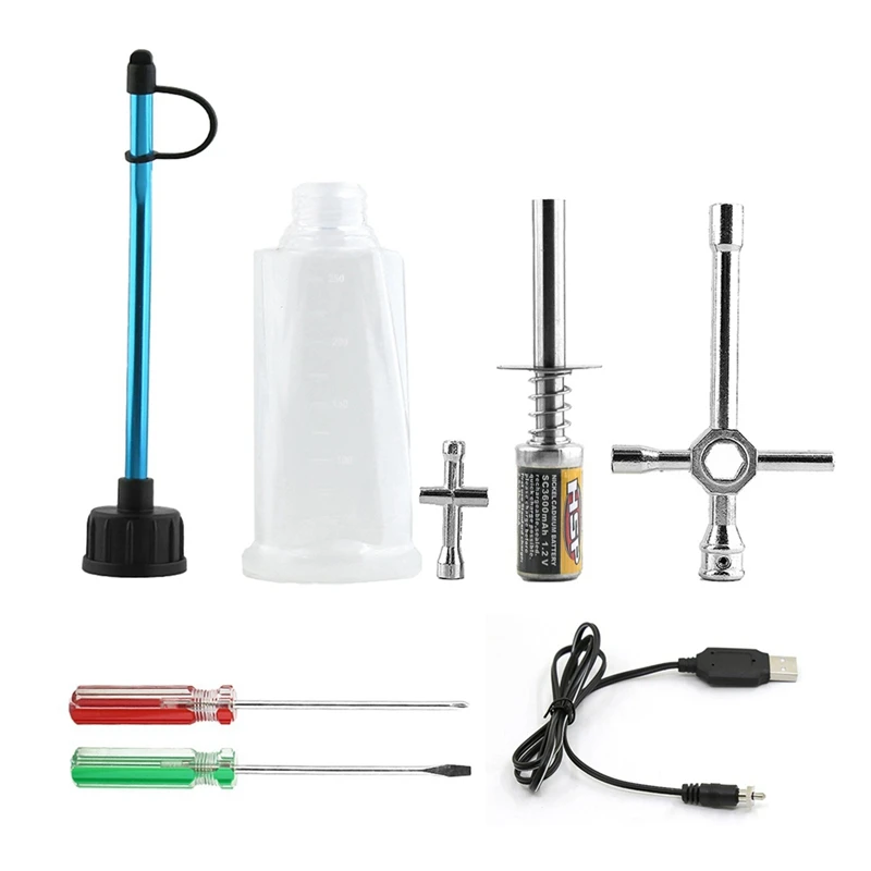 

Перезаряжаемый комплект зажигания RC 1,2 в 3600 мА/ч, зарядное устройство постоянного тока USB для газового нитро двигателя, мощность 1/8 1/10