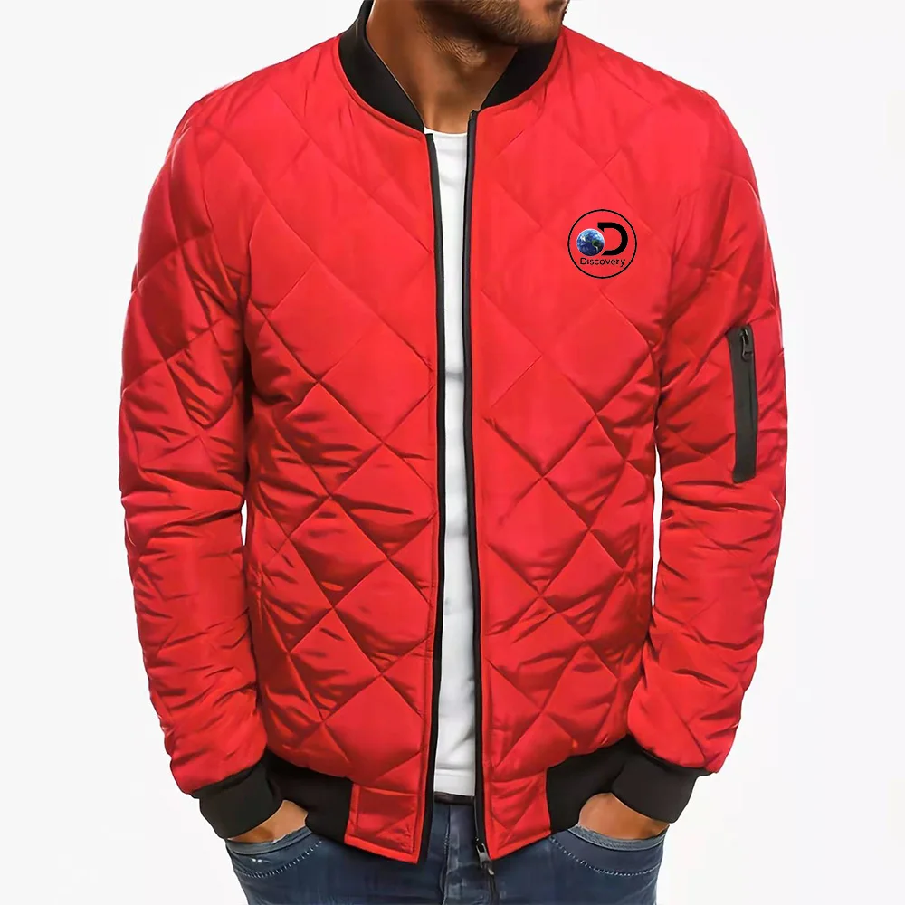 2022 Winter Coat Men'S Jacket Windproof Pilot Fashion Collar Spring Autumn Casual Solid Quilted Warm Zipper S-3xl