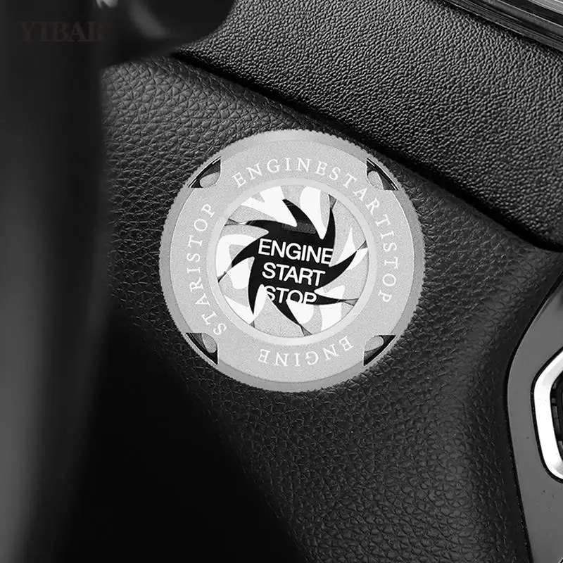 

Защитная крышка кнопки запуска и остановки вращения автомобиля, декоративная наклейка зажигания двигателя, аксессуары, откручивание утюго...